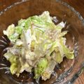 USACO66's cooksnap of when they made レンジで時短☆白菜とツナのごまマヨサラダ.