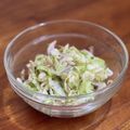 Nilmini's cooksnap of when they made キャベツと小ネギのナムル.