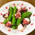 早起きまま's cooksnap of when they made スナップえんどうとタコ◎ガーリックバター.
