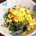 風民tomomi's cooksnap of when they made 給食の味♪小松菜ゴマネーズサラダ.