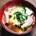 もふもふクロさん's cooksnap of when they made コンソメ卵スープ.