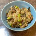 牧子ちゃん's cooksnap of when they made 炊飯器de鶏とごぼうのおこわ.