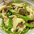 ナツメグ8's cooksnap of when they made すぐ出来る♪シメジとピーマンの玉子炒め.