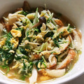 ロミみ's cooksnap of when they made 簡単副菜♪ちくわと水菜の卵とじ♪.
