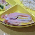 ラリー＆サラ's cooksnap of when they made 我が家のレンチン♪ハムエッグ.