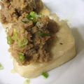 のおこ's cooksnap of when they made ﾓﾁﾓﾁ大葉にんにく豆腐.