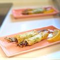 かっちゃん杉's cooksnap of when they made 子持ちししゃもの大葉ワンタン巻き揚げ.