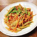 ちゃちゃまる26's cooksnap of when they made ごぼうとアスパラの塩きんぴら.