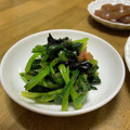 ゆいランラン's cooksnap of when they made 爽やか☆ほうれん草 梅のり 和え.