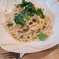 maimaso's cooksnap of when they made 麺つゆ梅マヨパスタ.