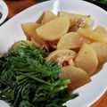 低カロ探検隊's cooksnap of when they made 子供も大好き☆大根と豚肉と春菊の絶品煮物.