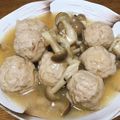 vabochan's cooksnap of when they made 豚ひき肉団子のみぞれ煮♪.