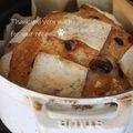 猫好きライダー's cooksnap of when they made ストウブ22cmで全粒粉入りカンパーニュ.