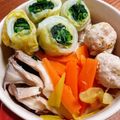 yumelon88's cooksnap of when they made 【ひとり鍋】鶏つくねの生姜土鍋.