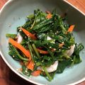 風民tomomi's cooksnap of when they made レンジで簡単！こまつなのナムル★.