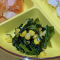 ラリー＆サラ's cooksnap of when they made ほうれん草とコーンの和え物.