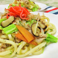 U☆kaoru's cooksnap of when they made 豚バラと水菜&白菜で☆和風だしの焼うどん.