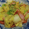 かっくん２'s cooksnap of when they made 材料2つ！白菜とウィンナーの塩炒め.