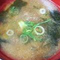 あや3069's cooksnap of when they made ♣とろろこんぶとわかめの味噌汁♧.