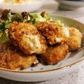 こうゆちゃん's cooksnap of when they made 豚小間＆揚げない！チーズ入り一口カツ.