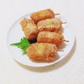 まあまま☆0403's cooksnap of when they made 魚肉ソーセージとチーズのフライ.