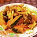 ダッフィーニーうに's cooksnap of when they made かぼちゃと豚肉の韓国風コチュジャン炒め.