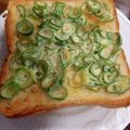 こうのとりヒロシ's cooksnap of when they made ネギマヨトースト【朝食】.