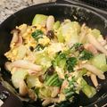 Poucette's cooksnap of when they made チンゲンサイたまごベーコン♩.