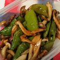 まな姫's cooksnap of when they made スナップえんどうとシメジの醤油炒め.