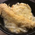 ベティ３'s cooksnap of when they made 卵とじ天ぷらうどん.