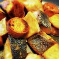 tubba's cooksnap of when they made サーモンとさつまいもの味噌バター炒め♪.