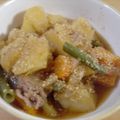 Nekozame's cooksnap of when they made 圧力鍋使用ごまたっぷり肉じゃが.