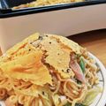 hamupuchi's cooksnap of when they made サッポロ一番 パリパリチーズ魚ニソ焼そば.