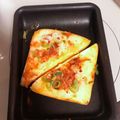 水玉ぱじゃま's cooksnap of when they made はんぺんキムチピザ.