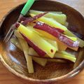 yjlunasun's cooksnap of when they made 簡単★揚げない大学芋・芋けんぴ.