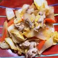 ちゃぎー's cooksnap of when they made 豚こま白菜のピリ辛みそ炒め.