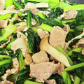 n180sx's cooksnap of when they made 簡単！あと一品！豚コマと小松菜炒め☆.