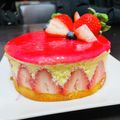 莉桜菜ママ's cooksnap of when they made ❁フレジェ❁フランス版ショートケーキ.