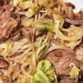 いっこい's cooksnap of when they made 簡単な貧血予防レバーとキャベツ炒めて.