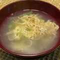 Ｒ３２ＧＴＲ's cooksnap of when they made 白だしで簡単♪長ネギのかき玉汁.