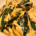 ☆うずらまき☆'s cooksnap of when they made 鶏がらスープの中華風ニラ玉.