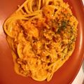 新婚OL's cooksnap of when they made 超簡単☆蟹の黄金パスタ.