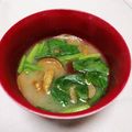 クックI7I5L1☆'s cooksnap of when they made 【減塩】ほうれん草となめこの味噌汁.