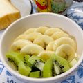 ☆あいちゃん's cooksnap of when they made バナナとキウイフルーツのせヨーグルト.