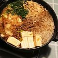 神風＊'s cooksnap of when they made 一人鍋でもやしすき焼き鍋.
