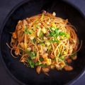 ひさかた's cooksnap of when they made 「ハリッサ」とシーフードの和風スパゲティ.