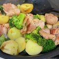 aki42's cooksnap of when they made じゃがいもとブロッコリーの鶏肉炒め.