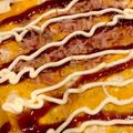chiko♫'s cooksnap of when they made みんな大好き☆お好み焼き炒飯オムライス風.