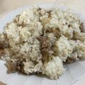 papikun's cooksnap of when they made ハンバーグリメイク♪にくにくチャーハン.
