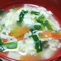往きつ戻りつ's cooksnap of when they made 給食☆中華卵スープ.